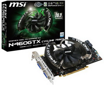 MSI N460GTX cyclone  768D5/OC